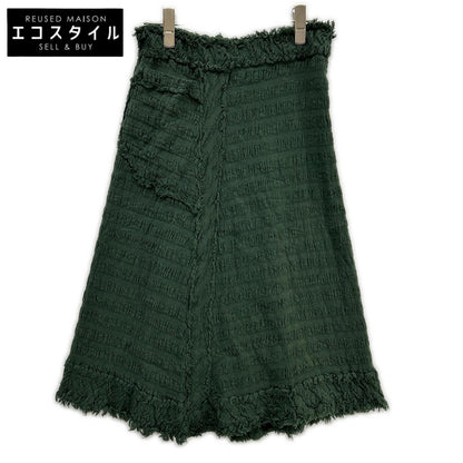 MeISSEYMIYAKE ミーイッセイミヤケ MI54-FG451 カーキ ギャザー切りっぱなしAランク2ポケットスカート スカート