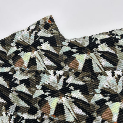MeISSEYMIYAKE ミーイッセイミヤケ MI43-FJ611 マルチカラー 総柄モックネック長袖カットソー トップス