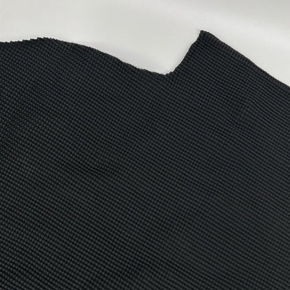 MeISSEYMIYAKE ミーイッセイミヤケ MI33-FJ421 ブラック×レッド モックネック長袖カットソー トップス