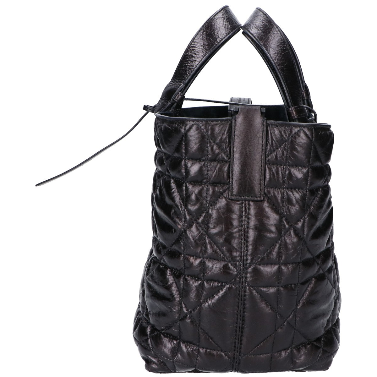 DIOR ディオール M2821SNIO_M900 ブラック マクロカナージュ クリンクルド カーフスキン Dior Toujours バッグ ミディアム ハンドバッグ