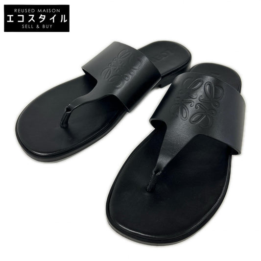 LOEWE ロエベ 【美品】L616465X16 ANAGRAM FLIP FLOP エンボスアナグラム レザー トングサンダル シューズ