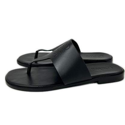 LOEWE ロエベ 【美品】L616465X16 ANAGRAM FLIP FLOP エンボスアナグラム レザー トングサンダル シューズ