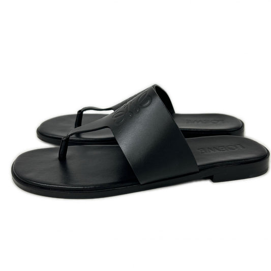 LOEWE ロエベ 【美品】L616465X16 ANAGRAM FLIP FLOP エンボスアナグラム レザー トングサンダル シューズ
