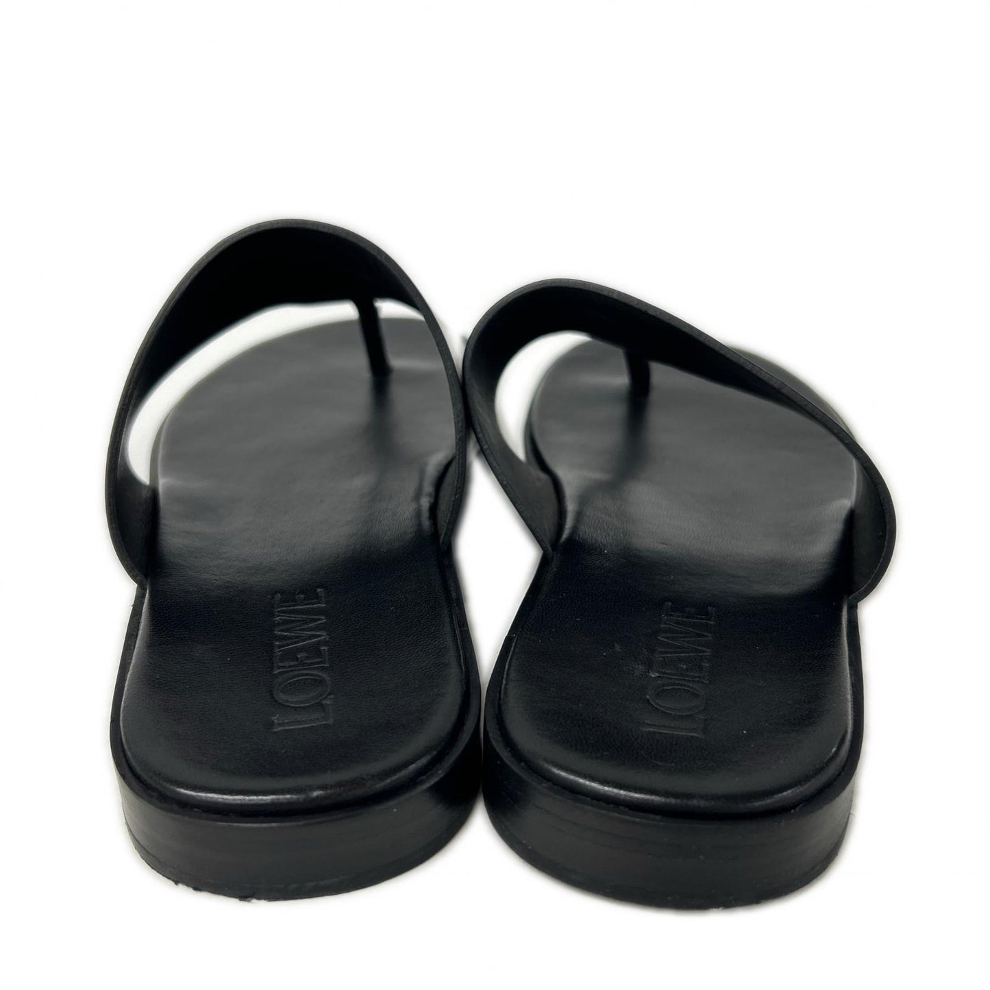 LOEWE ロエベ 【美品】L616465X16 ANAGRAM FLIP FLOP エンボスアナグラム レザー トングサンダル シューズ