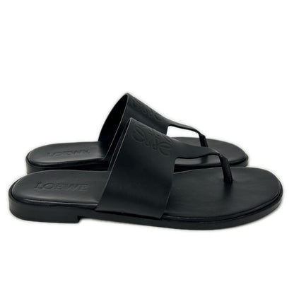 LOEWE ロエベ 【美品】L616465X16 ANAGRAM FLIP FLOP エンボスアナグラム レザー トングサンダル シューズ