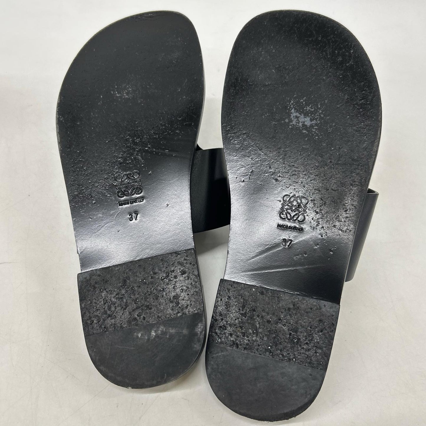 LOEWE ロエベ 【美品】L616465X16 ANAGRAM FLIP FLOP エンボスアナグラム レザー トングサンダル シューズ