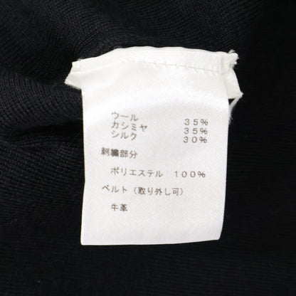 LOUIS VUITTON ルイヴィトン 【国内正規】FHKD09MTS モノグラムスパンコール カシミヤ/シルク混 ベルト付 ニット ワンピース