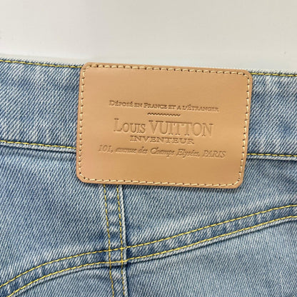 LOUIS VUITTON ルイヴィトン FBPA45XTA ライトインディゴ イタリア製 コットン ジップフライデニムパンツ ボトムス