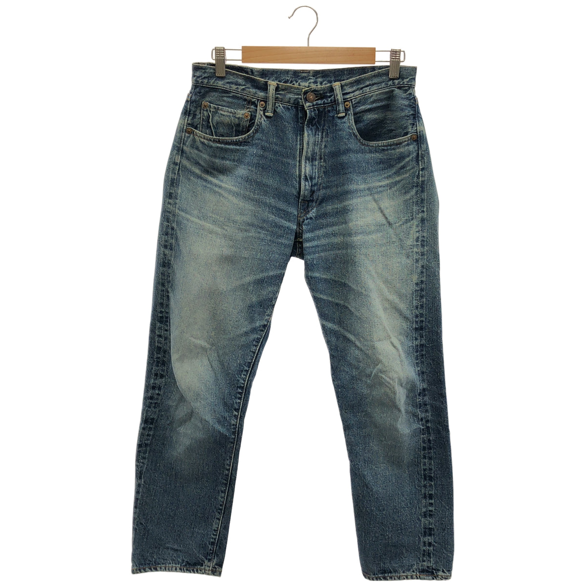 WAREHOUSE Warehouse Lot.1105 Indigo 2ND-HAND USED WASH selvedge tapered denim pants bottoms
