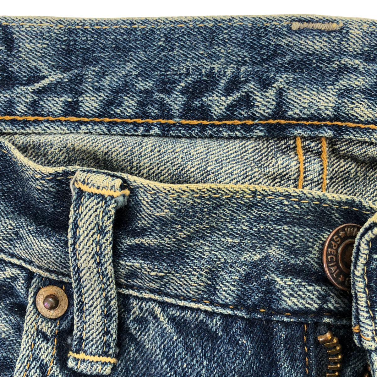 WAREHOUSE Warehouse Lot.1105 Indigo 2ND-HAND USED WASH selvedge tapered denim pants bottoms