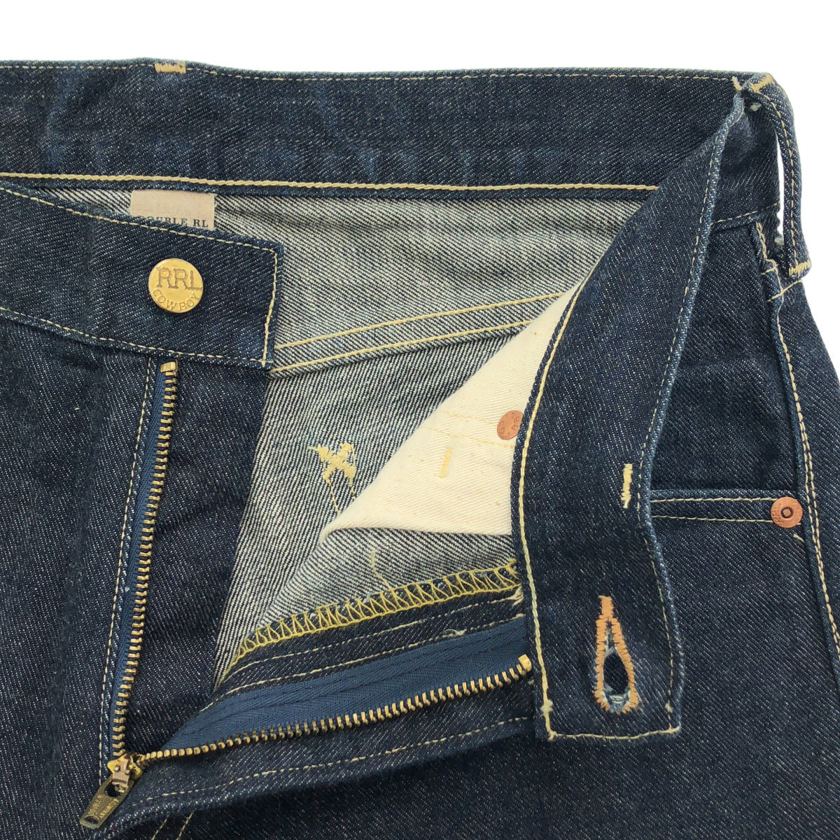 RRL ダブルアールエル 782685679001 ダークインディゴ コットン 5Pストレートデニムパンツ ボトムス