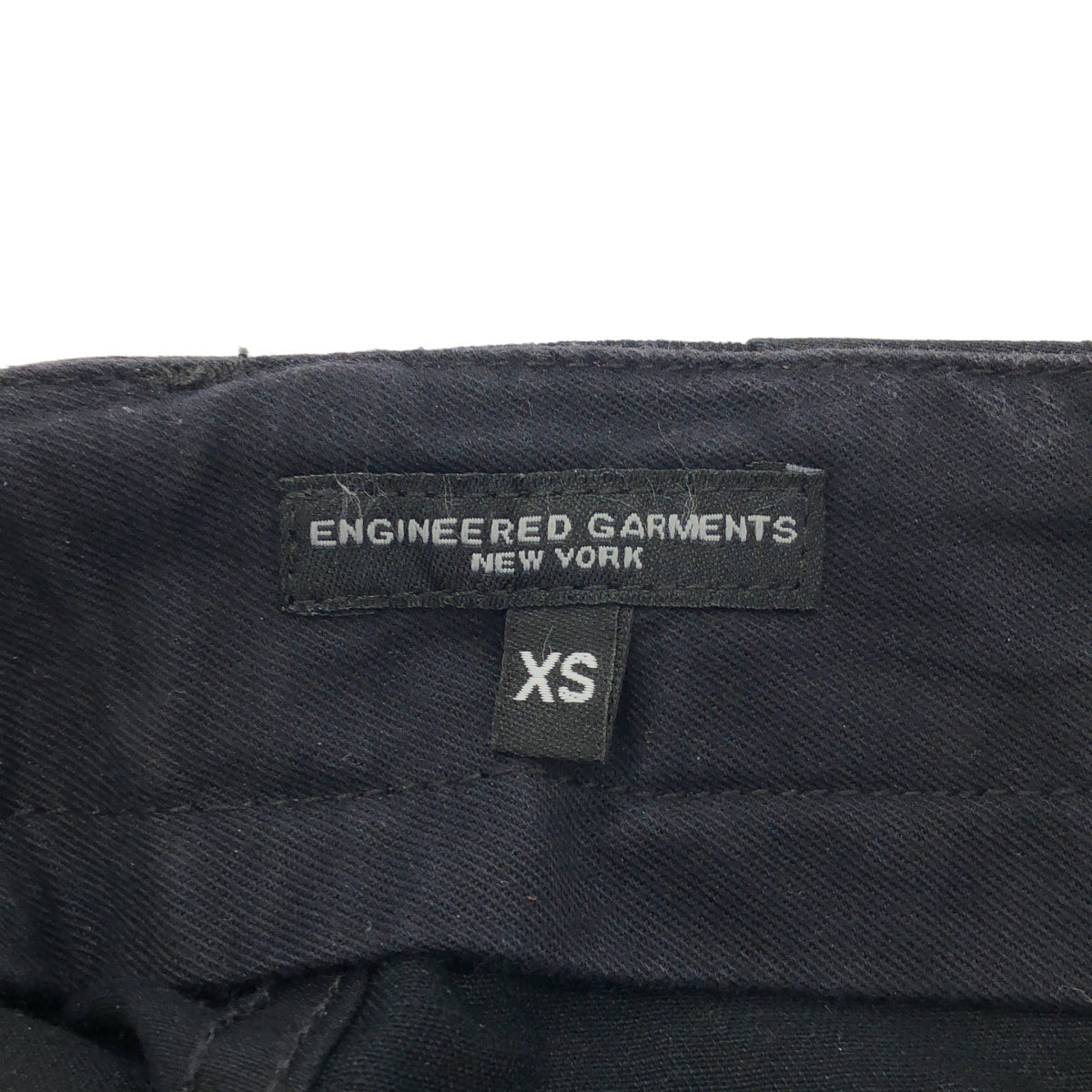 Engineered Garments エンジニアードガーメンツ ブラック コットンツイル×ヘリンボーン ベイカーパンツ ボトムス