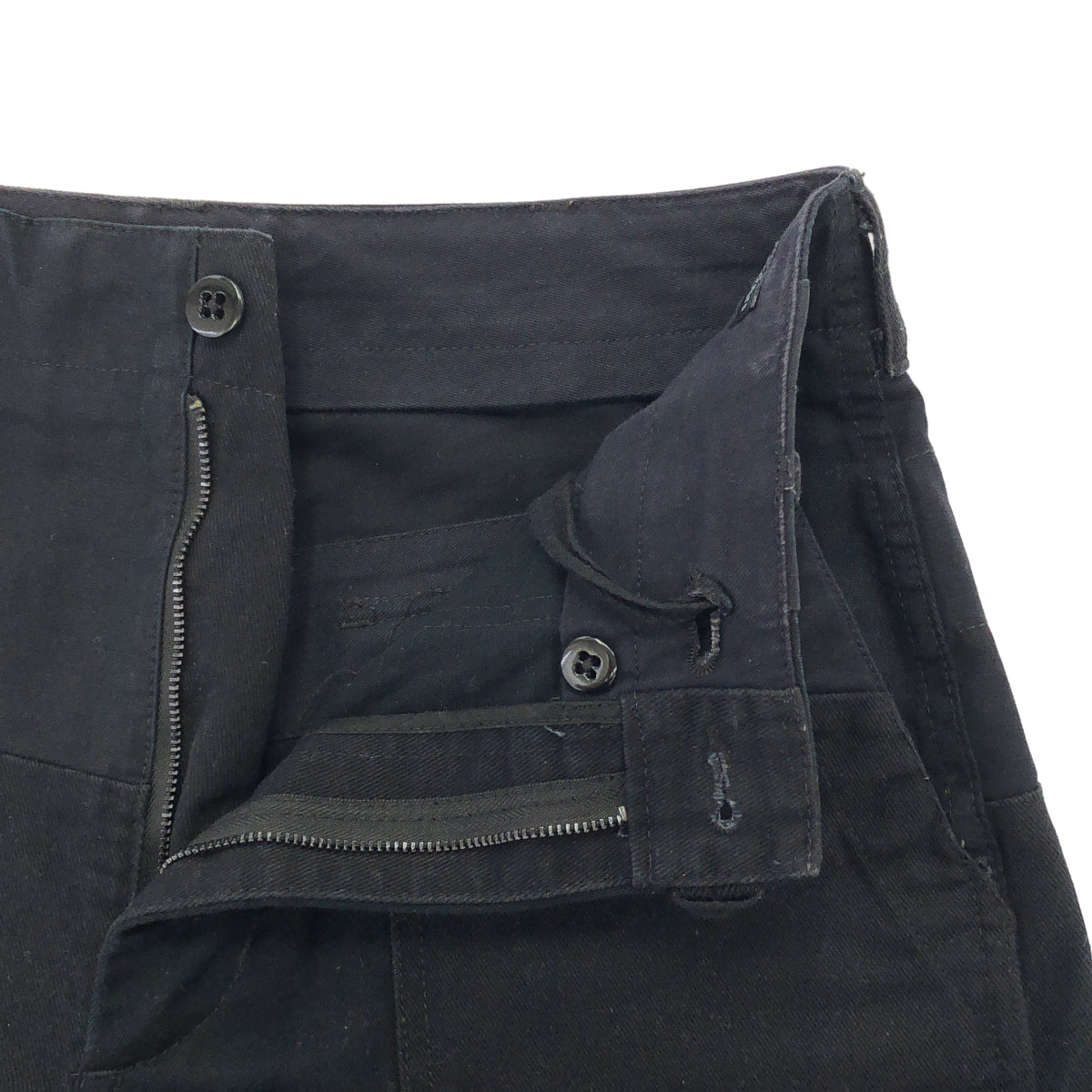 Engineered Garments エンジニアードガーメンツ ブラック コットンツイル×ヘリンボーン ベイカーパンツ ボトムス