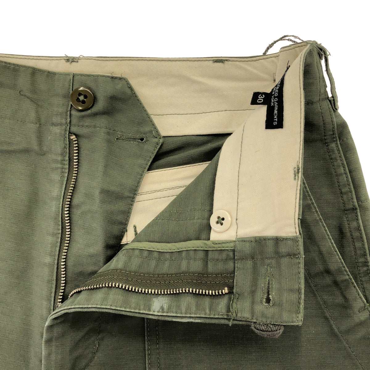 Engineered Garments エンジニアードガーメンツ オリーブ コットン ファティーグ ベイカーパンツ ボトムス