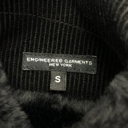 Engineered Garments エンジニアードガーメンツ ブラック コーデュロイ×ボア オーバーベスト ジレ ジャケット