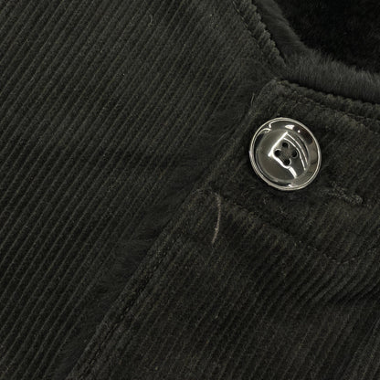 Engineered Garments エンジニアードガーメンツ ブラック コーデュロイ×ボア オーバーベスト ジレ ジャケット