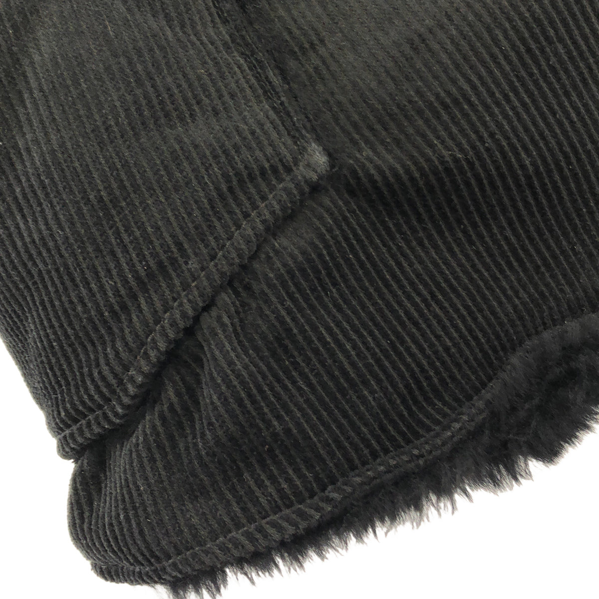 Engineered Garments エンジニアードガーメンツ ブラック コーデュロイ×ボア オーバーベスト ジレ ジャケット