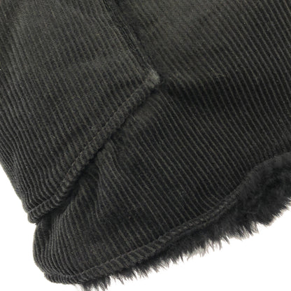 Engineered Garments エンジニアードガーメンツ ブラック コーデュロイ×ボア オーバーベスト ジレ ジャケット