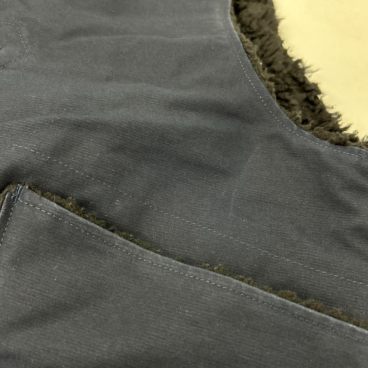 Engineered Garments エンジニアードガーメンツ ネイビー コットン×ボア オーバーベスト ジレ ベスト