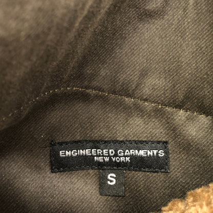 Engineered Garments エンジニアードガーメンツ ブラウン×ベージュ コットン×ボア オーバーベスト ジレ ジャケット