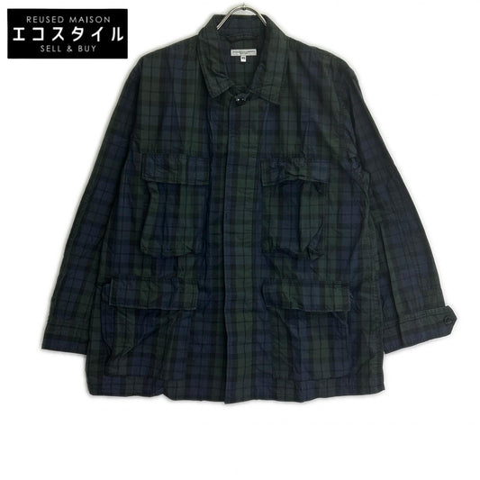 Engineered Garments エンジニアードガーメンツ ネイビー×グリーン ブラックウォッチ柄 コットンナイロン BDUジャケット ジャケット