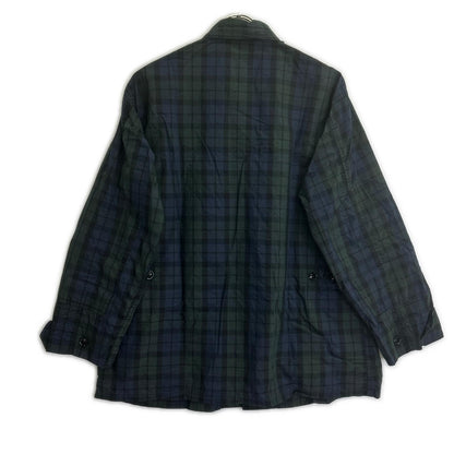 Engineered Garments navy-and-green black watch-pattern cotton-nylon BDU jacket