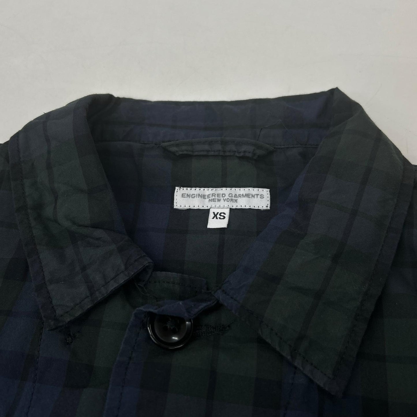 Engineered Garments エンジニアードガーメンツ ネイビー×グリーン ブラックウォッチ柄 コットンナイロン BDUジャケット ジャケット