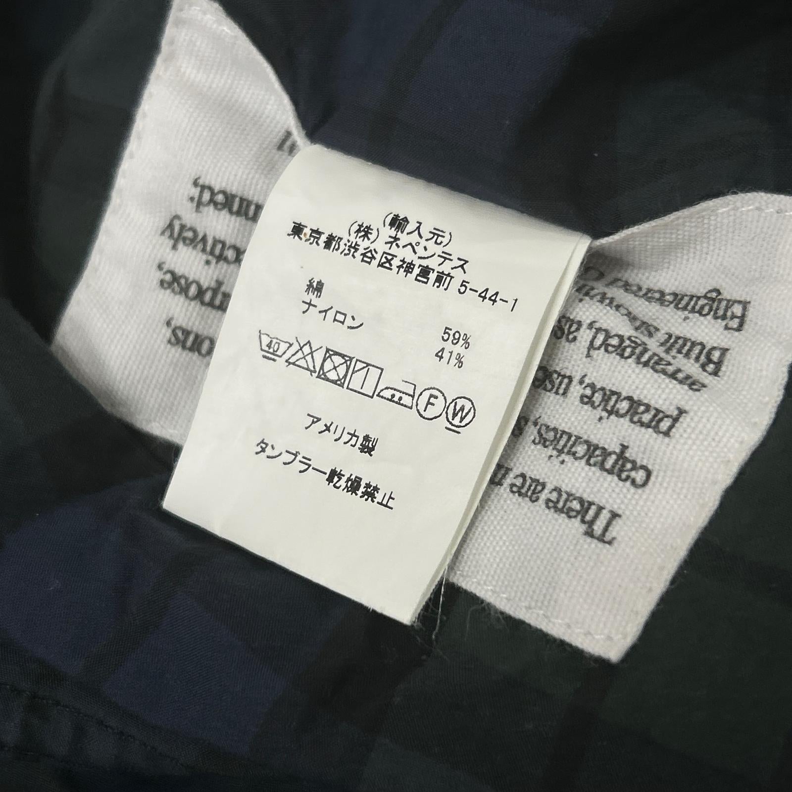 Engineered Garments エンジニアードガーメンツ ネイビー×グリーン ブラックウォッチ柄 コットンナイロン BDUジャケット ジャケット