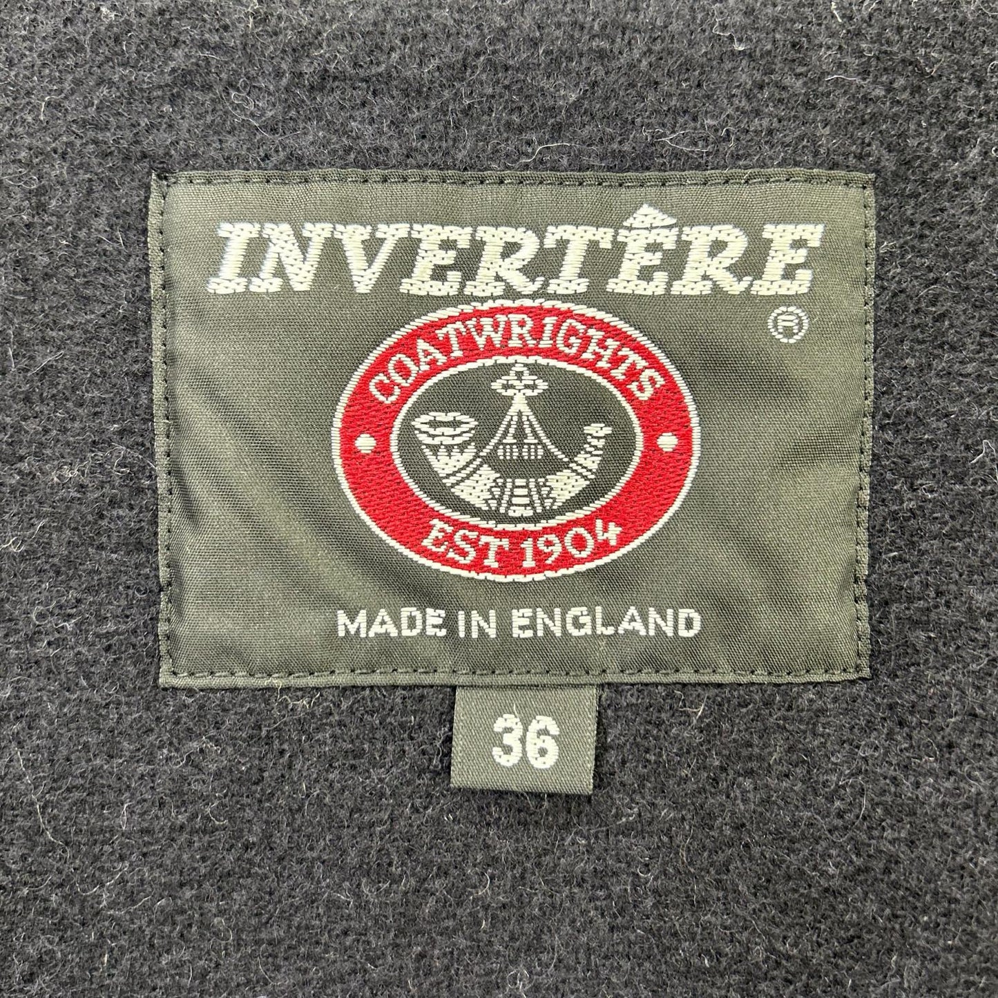 INVERTERE インバーティア 17-020-610-0084-3-0 ブラック Joshua Ellis生地 ウールヘリンボーン ダッフルコート コート