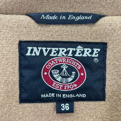 INVERTERE インバーティア IV182BM25031 キャメル 英国製 Joshua Ellis生地 ウールヘリンボーン ダッフル コート コート