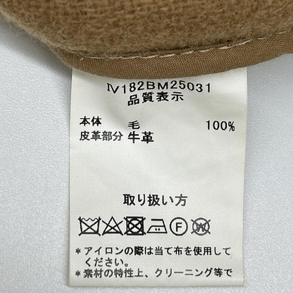 INVERTERE インバーティア IV182BM25031 キャメル 英国製 Joshua Ellis生地 ウールヘリンボーン ダッフル コート コート