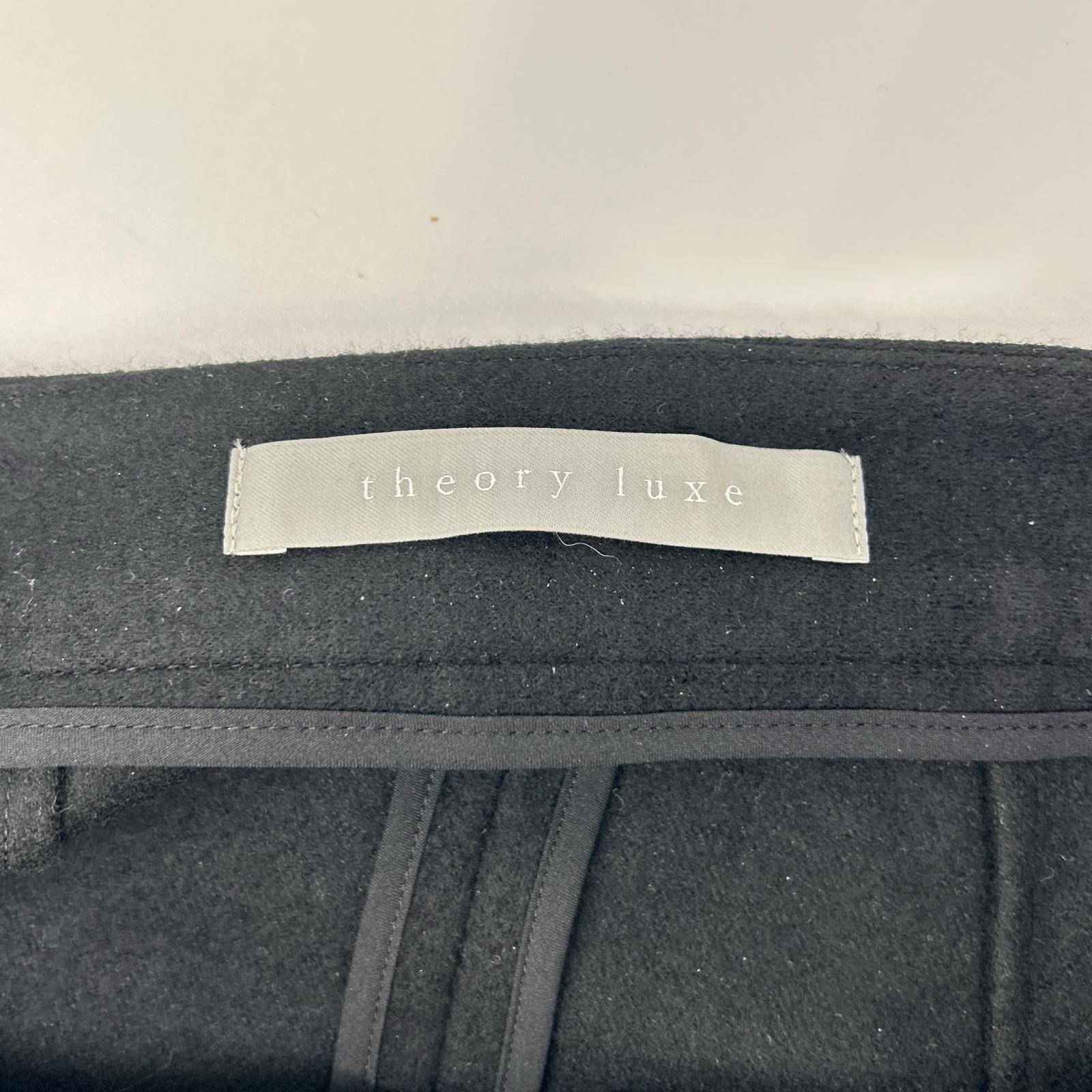 theory luxe セオリーリュクス 03-2407300 ブラック 圧縮ウールジャージー ミディアムフレアスカート スカート