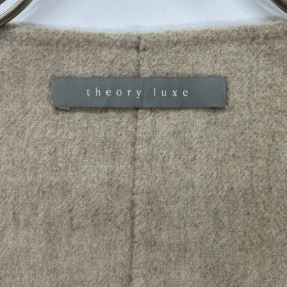 theory luxe セオリーリュクス 03-9309605 ベージュ ウール×カシミヤ ロングコート コート