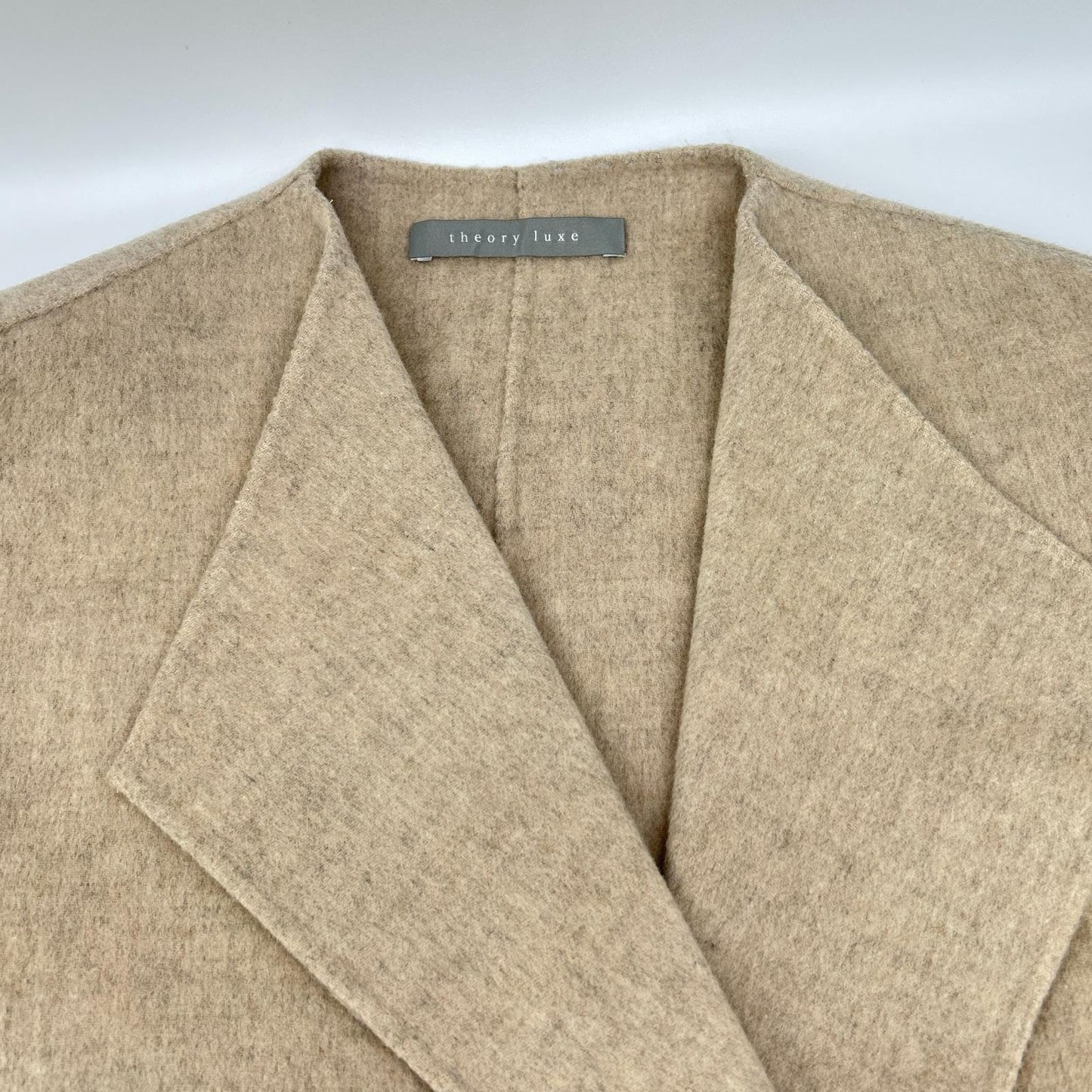 theory luxe セオリーリュクス 03-9309605 ベージュ ウール×カシミヤ ロングコート コート