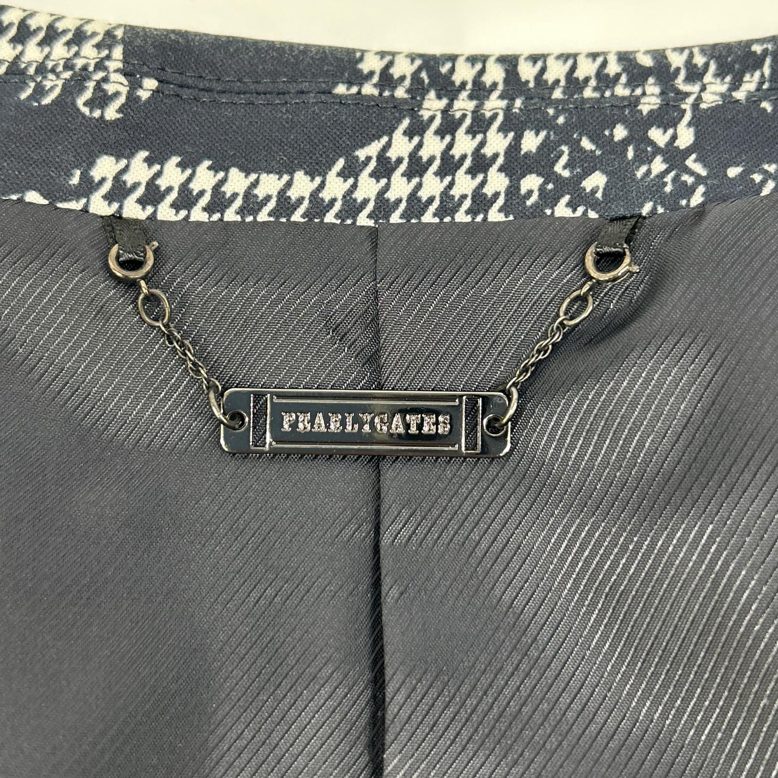PEARLY GATES 【× PEANUTS】 Navy-and-white houndstooth Snoopy suit set Set-up