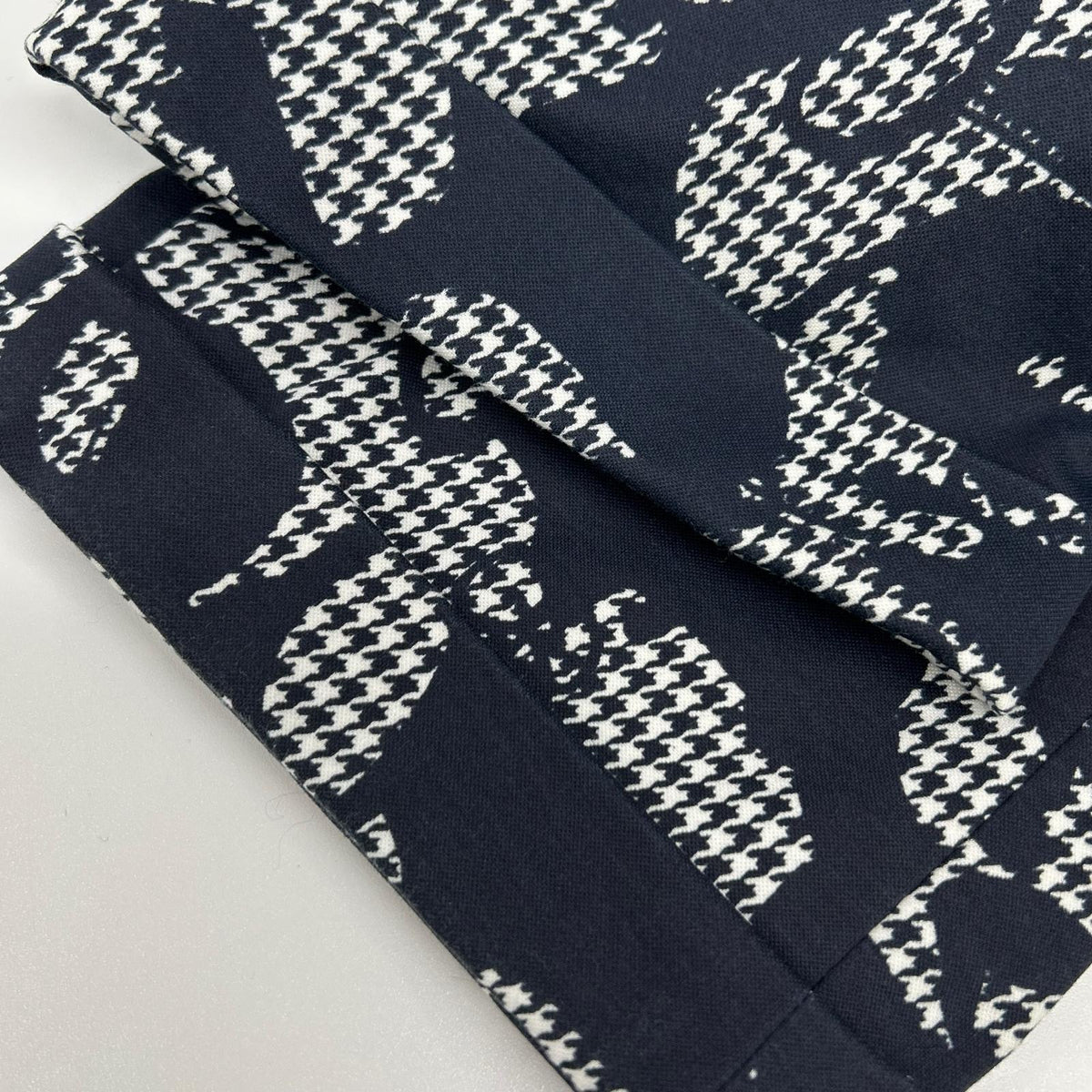 PEARLY GATES 【× PEANUTS】 Navy-and-white houndstooth Snoopy suit set Set-up