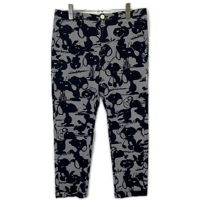 PEARLY GATES 【× PEANUTS】 Navy-and-white houndstooth Snoopy suit set Set-up