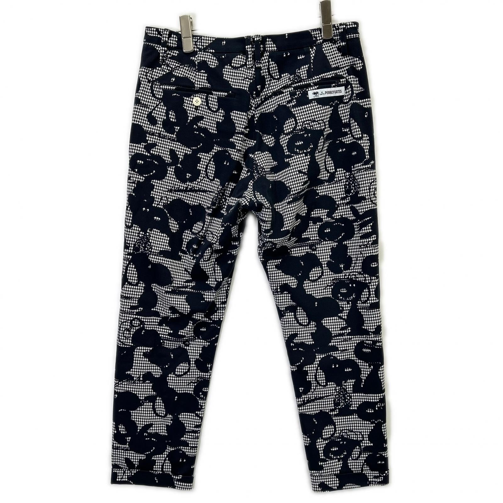 PEARLY GATES パーリーゲイツ 【×PEANUTS】ネイビー×ホワイト ハウンドトゥース スヌーピー セットアップ スーツ セットアップ