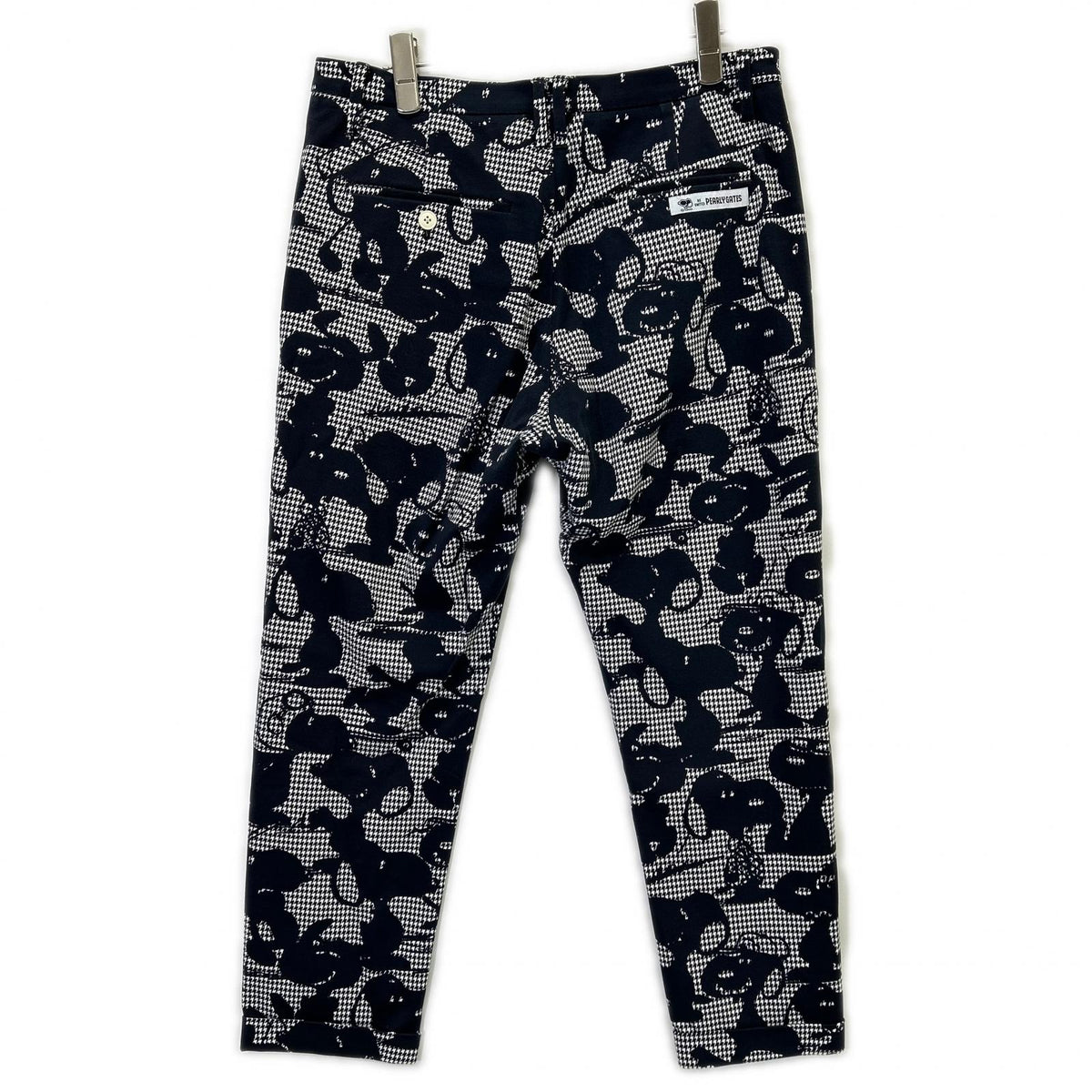PEARLY GATES 【× PEANUTS】 Navy-and-white houndstooth Snoopy suit set Set-up