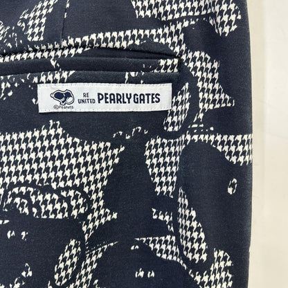 PEARLY GATES 【× PEANUTS】 Navy-and-white houndstooth Snoopy suit set Set-up