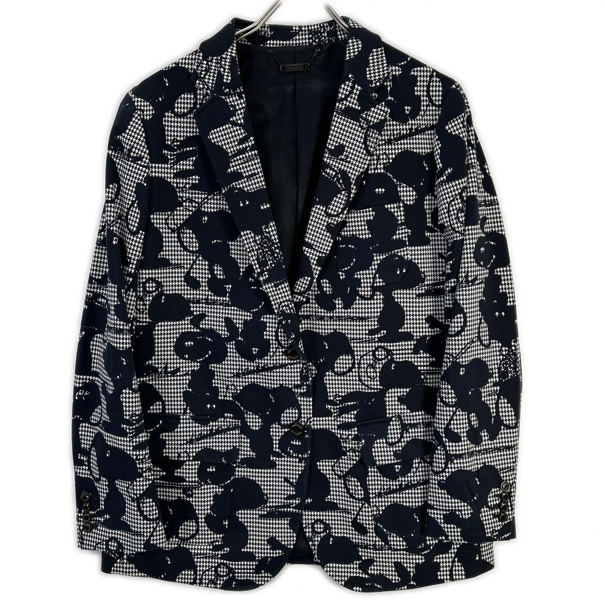 PEARLY GATES 【× PEANUTS】 Navy-and-white houndstooth Snoopy suit set Set-up