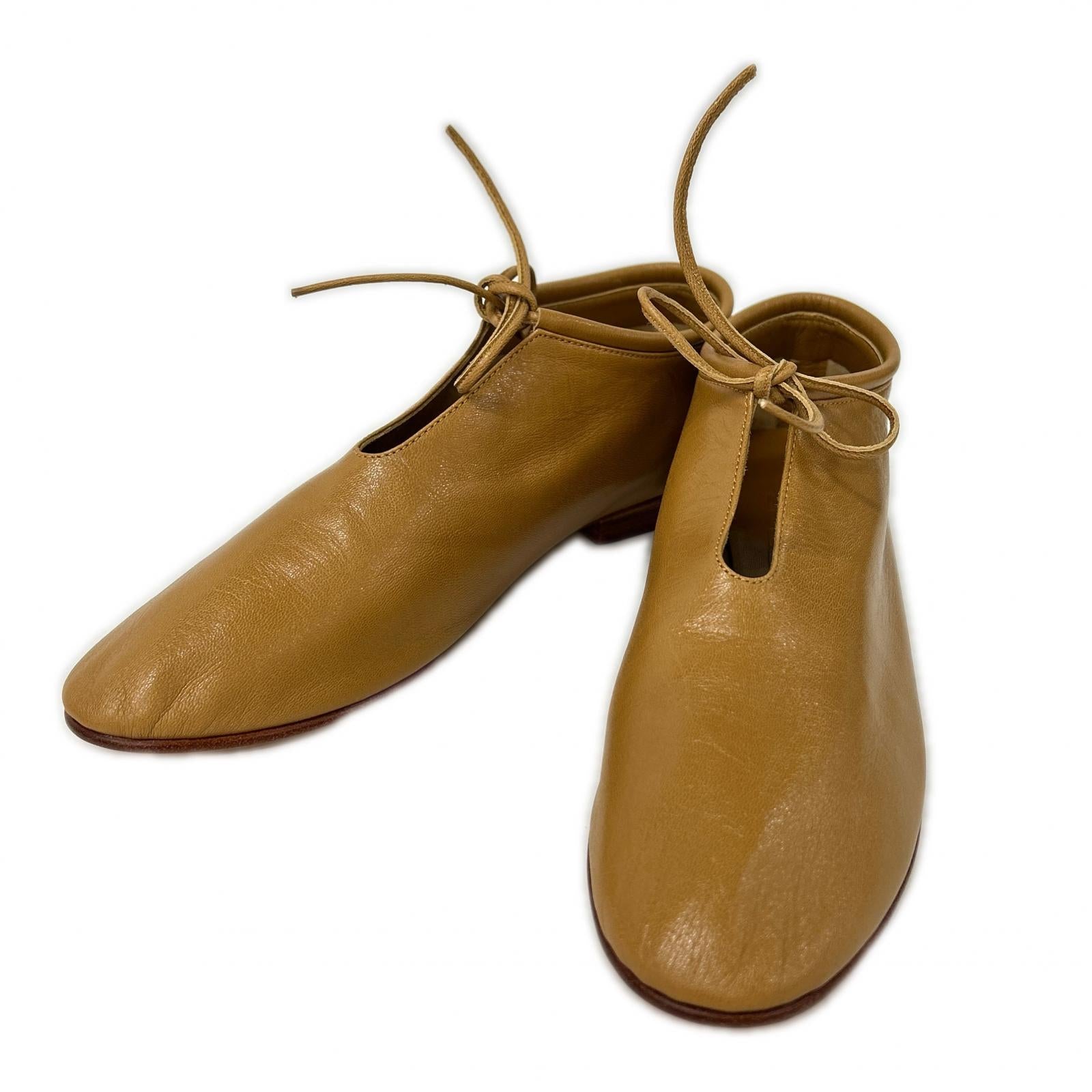 MARTINIANO マルティニアーノ 【新品同様】004 BOOTIE ブーティー キッドレザー フラットシューズ シューズ