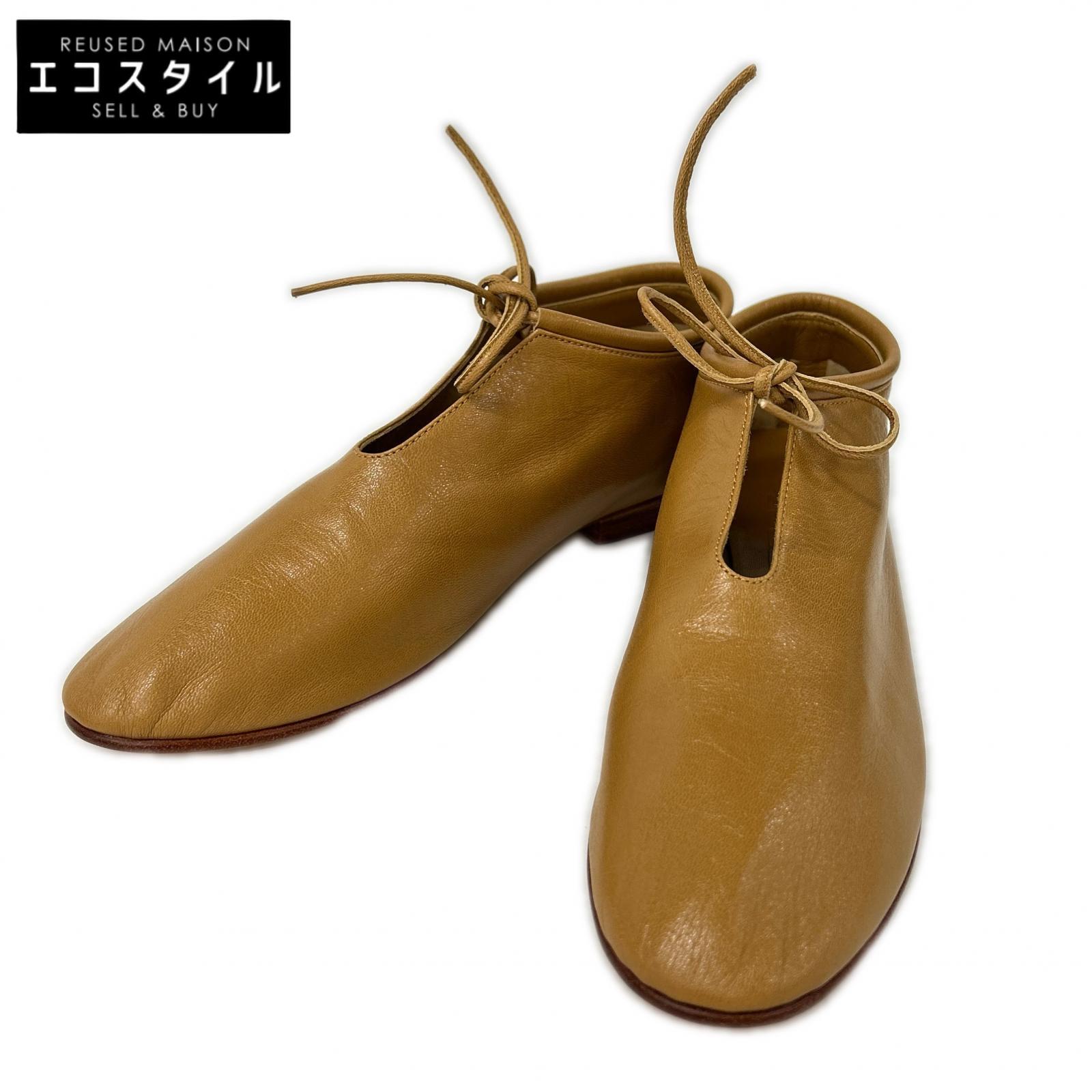 MARTINIANO マルティニアーノ 【新品同様】004 BOOTIE ブーティー キッドレザー フラットシューズ シューズ