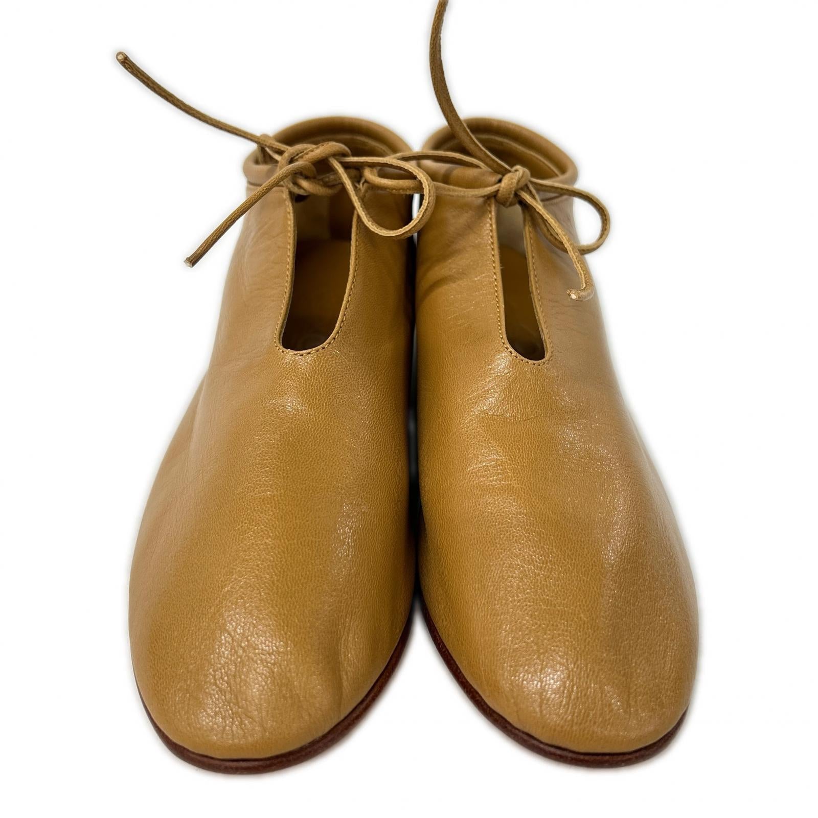MARTINIANO マルティニアーノ 【新品同様】004 BOOTIE ブーティー キッドレザー フラットシューズ シューズ