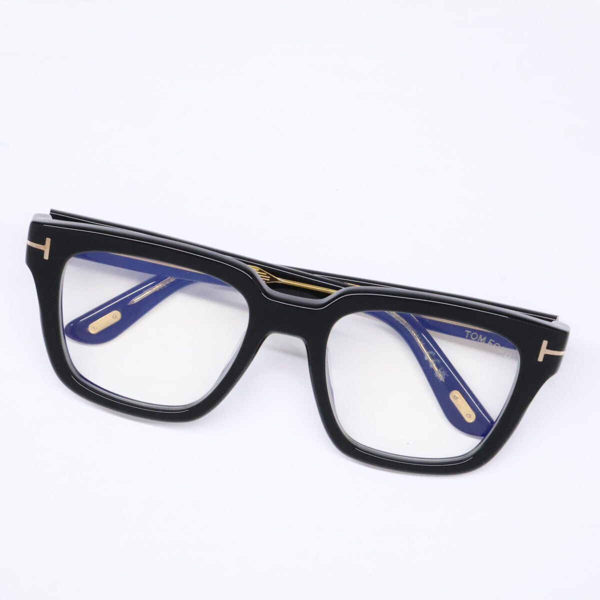 TOM FORD トムフォード 【美品】TF6027-F-B 001 ICON COLLECTION スクエアシェイプ アイウェア 眼鏡