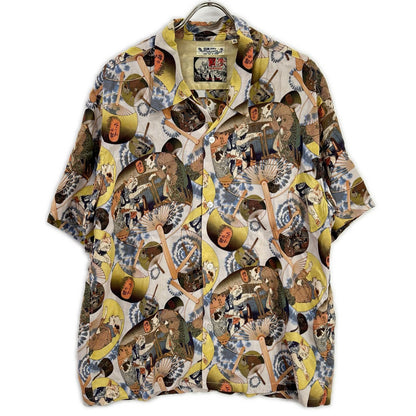 SUN SURF サンサーフ 【×歌川国芳】SS39324 マルチカラー SPECIAL EDITION 猫のすゞみ アロハシャツ トップス