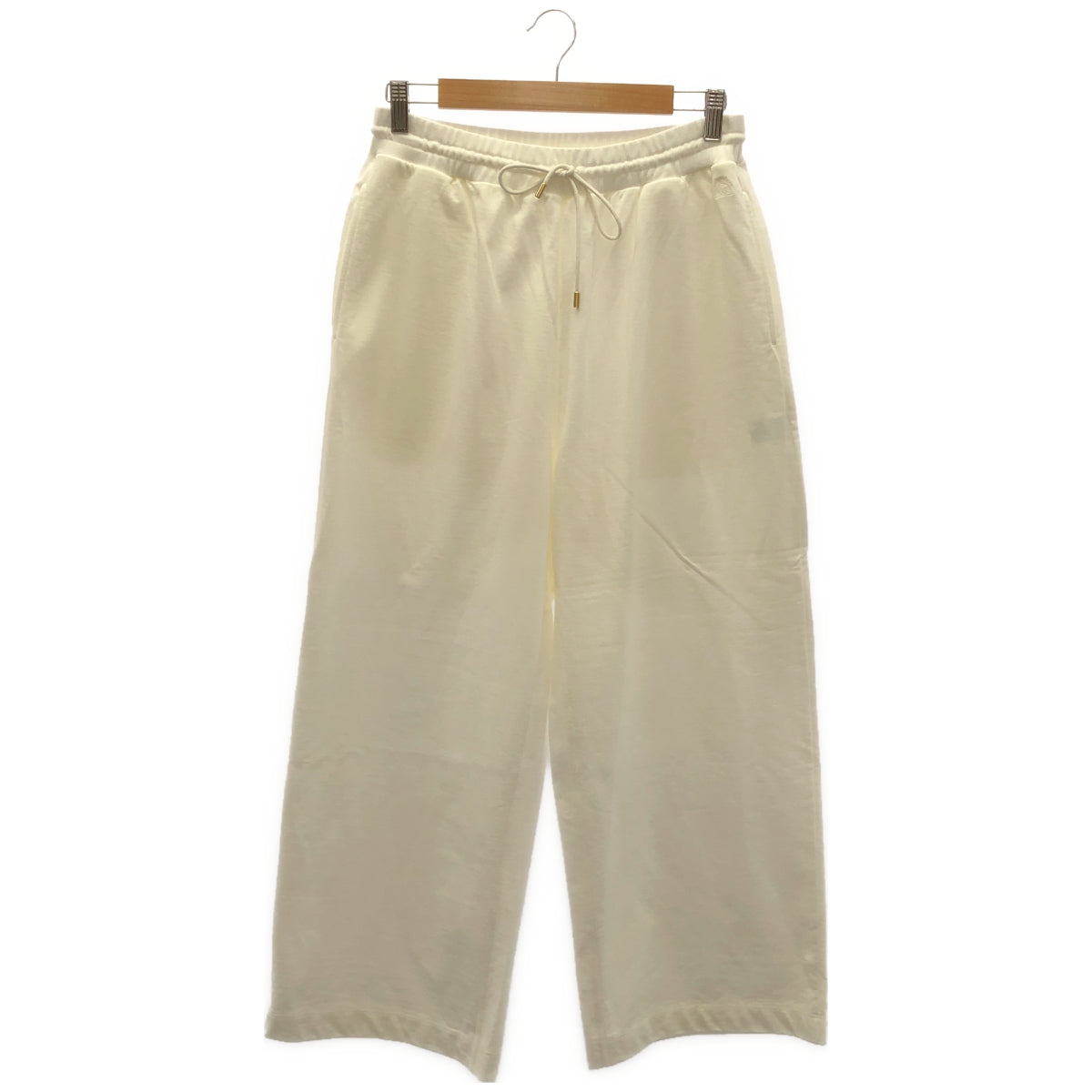 DRAWER ドゥロワー 6514-299-1454 24SS ホワイト ドローストリングワイドスウェットパンツ ボトムス