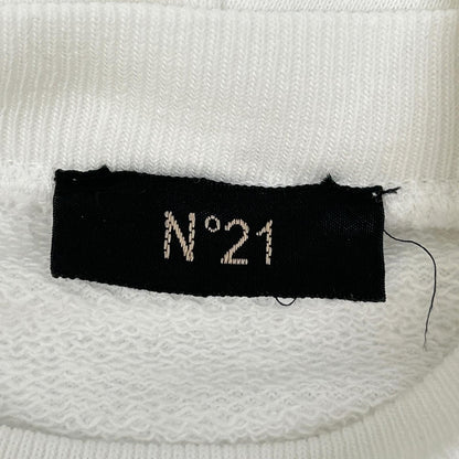 N゜21 ヌメロ ヴェントゥーノ 24年 ホワイト Kids & Junior ブランドロゴパーカーフーディー トップス