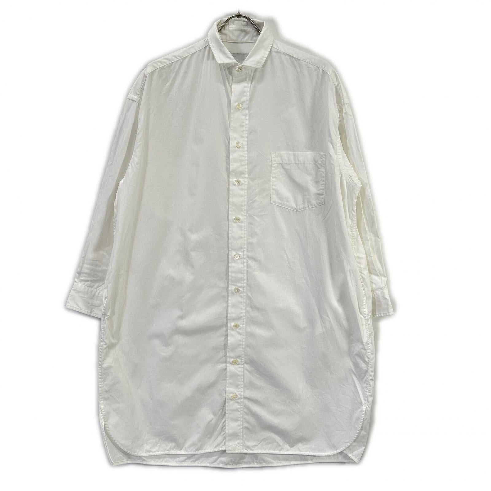 TICCA ティッカ 022341104 ホワイト コットン ロング丈 シャツワンピース ワンピース