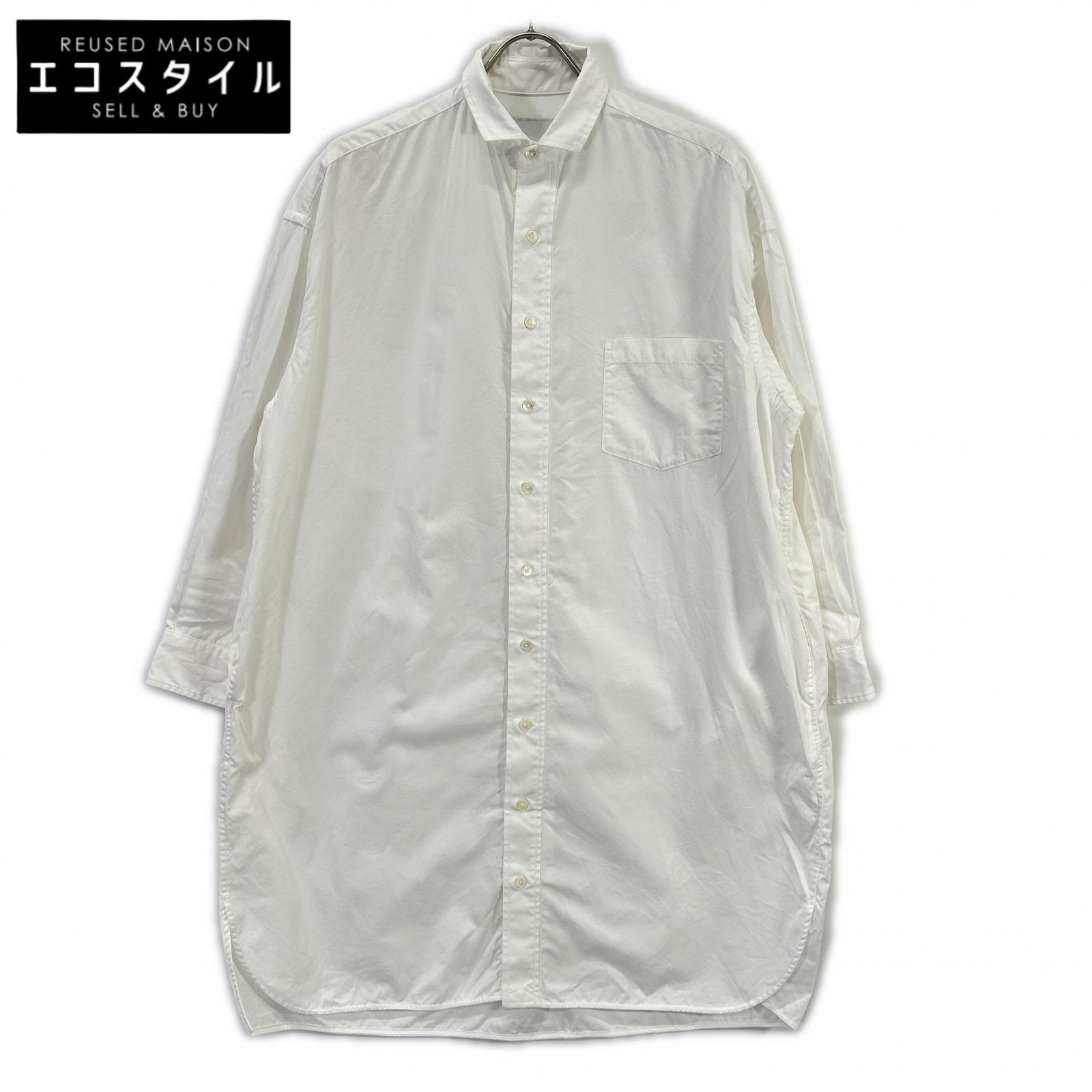 TICCA ティッカ 022341104 ホワイト コットン ロング丈 シャツワンピース ワンピース